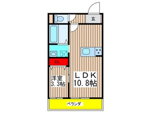 タウンコート　Aの物件間取画像